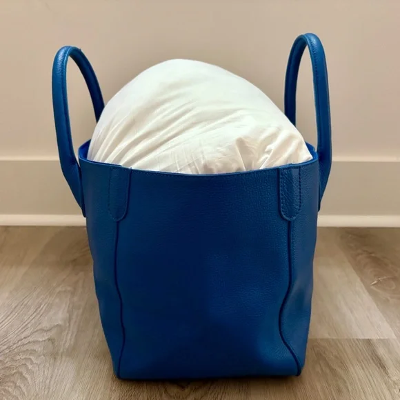 Beck Bag Classic Leather Handbag Tote in Havana Blue - Picture 13 of 16